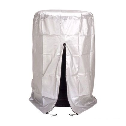 コンパル タイヤカバー(ファスナー式)(軽自動車用) シルバー