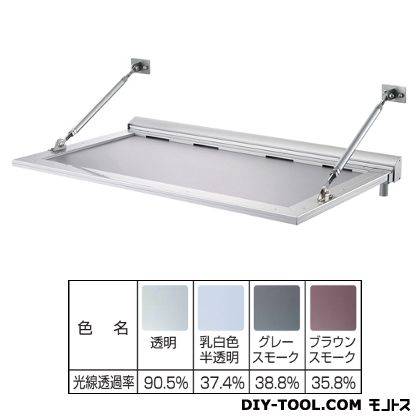 ダイケン RSバイザー アルミ&ポリカ 後勾配 D600×W1000 RS-CM