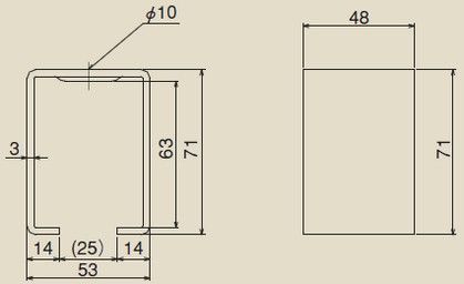 ダイケン 3号ドアハンガー用天井受下 #3 BOX 1