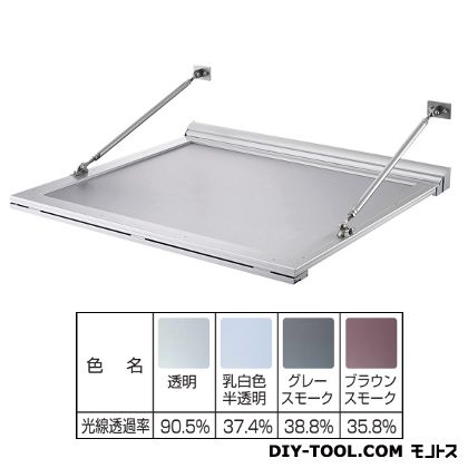 ダイケン RSバイザー アルミ&ポリカ D750×W3600 RS-CFM