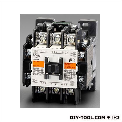 エスコ 100V/200V・7.5kw電磁接触器(標準形) 74×96×87(H)mm EA940NB-4