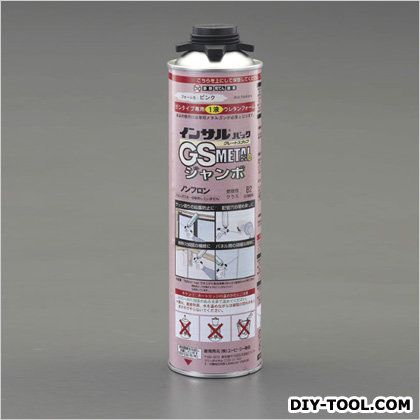 エスコ 1000g［1液型］ガン専用発泡ウレタンフォーム ピンク EA930TC-12