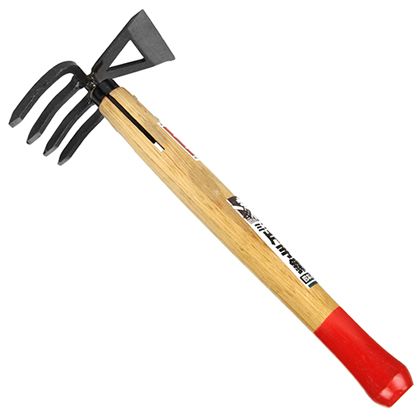 藤原産業 ミニ片手鍬4本レーキ型
