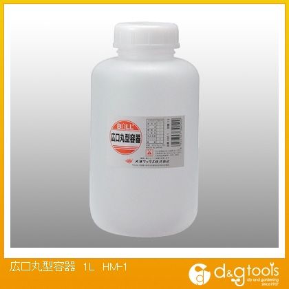 特徴 広口丸型容器。 飲料水・機械油・化粧品・食品全般に使用できます。 仕様 サイズ 1L 入数 1点 HM1