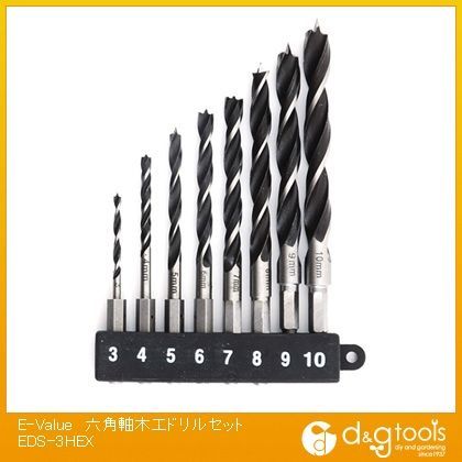 楽天市場】e-value 六角軸木工ドリルセット eds-3hexの通販 楽天市場】e-value 六角軸木工ドリルセット eds-3hexの通販