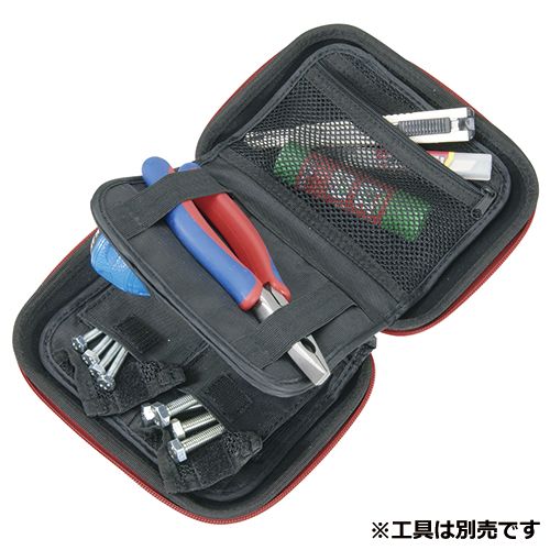 特徴 カッター・ハサミなど身近な工具の収納に最適です。 工具の収納。 取り外し可能なインナーポケット&仕切り付です。 ●サイズ:縦150×横190×奥行40mm。 ●ポリエステル。 用途以外には使用しないで下さい。 SW190XH150