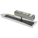 金長 仕上鏝ステン0.3黒塗角柄 240MM