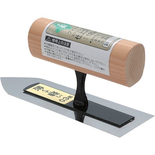 特徴 お手入れ簡単、サビにくいステンレス製です。 狭い箇所での塗り付け作業。 従来のコテでは塗りにくかった狭い場所での使用に最適です。 シンナー類(有機溶剤)で洗えます。 薄くて軽い板厚0.3mmです。 ●サイズ:120mm。 ●板厚:0.3mm。 ●日本製。 ●コテ板:ステンレス(SUS420J2)。 ●背金:焼入鋼(SK-5)。 ●柄首:鉄(SPHC)。 作業箇所にあったコテを使用ください。 柄及びコテ身にガタツキがある場合は使用しないでください。 作業が終わったらすぐに使った道具を水洗いして下さい。 保管の際は本体上に重量物を乗せないで下さい。 コテが傷む恐れがあります。 コテが傷む恐れがありますので、保管の際は本体上に重量物を乗せないで下さい。 鏝板のエッジやカドは鋭利です。 注意して下さい。 120MM