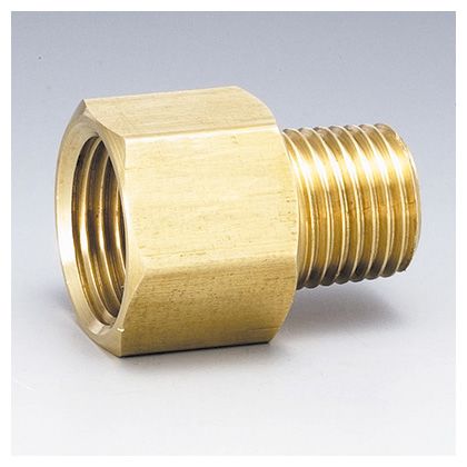 フローバル 黄銅製ねじ込み継手異径オスメスソケット(GMF) ネジ(Rc×R):1/2×3/8 GMF-0403-BS
