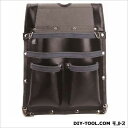 ふくろ倶楽部 伝説大型かりわく(鋲止) H400xW300xD60mm 黒 HB-302K
