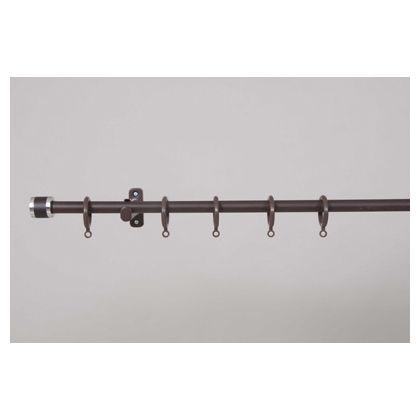 フルネス フェスタ(インテリア伸縮カーテンレール) 木目ブラウン 3ms(3mシングル) I7747