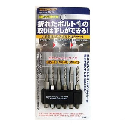 イチネンMTM スレッドマスター 折れ込みボルト抜きセット スクエアタイプ M5-M12用 22419 1