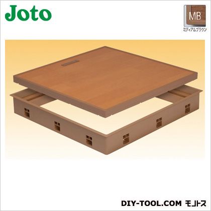 城東テクノ 高気密床下点検口 600×600×77.5mm ミディアムブラウン SPF-R6060C-MB 1個