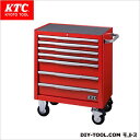 ※法人専用品※KTC KTCローラーキャビネット(7段7引出し) レッド EKW-1007R 1台