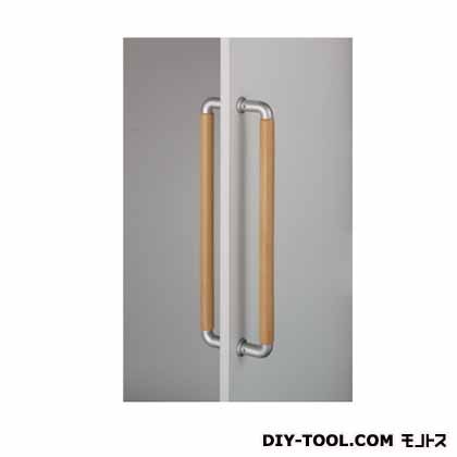 クマモト ウッドハンドル φ25×300 シルバー/ライトブラウン D-520-300-SI/LI