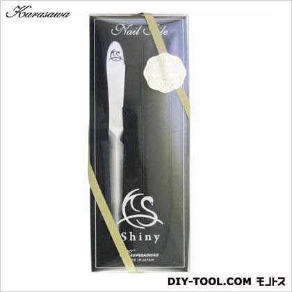 柄沢ヤスリ 爪ヤスリシャイニーL カワケース クロ 150 カワケース クロ