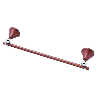 駒谷 木製タオル掛け 450mm/丸座 ダークブラウン WSA-FM4-DBR