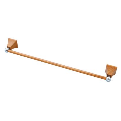 駒谷 木製タオル掛け 600mm/角座 ライトブラウン WSA-FK6-LBR