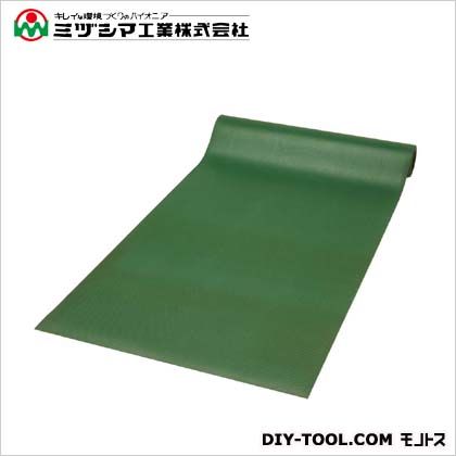 ミヅシマ工業 筋入りゴム長マット グリーン NO410-044