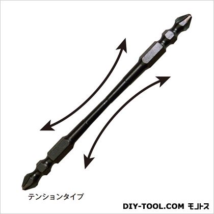 特徴 独自のテンション設計で衝撃を吸収します。 1本でザグリとビス打ちができるビットです。 先端に刃加工を施してある為ナメにくいです。 特許取得 用途 木材やアルミサッシ、プラスチックの皿穴あけと木ネジのビス打ちに！ 刃先:（＋）2 全長(mm):110 対辺(mm):6.3 タイプ:両頭 塗装色:黒 パック入数(本):2 仕様 サイズ 2×110mm カラー ブラック 入数 1点 ZB110T