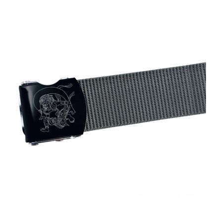 モトコマ MKK ワンタッチベルトブラックバックルタイプ・風神 275×70×47mm グレー KSH-13C 1