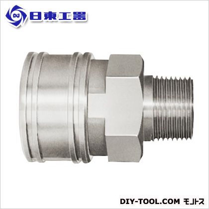 日東工器 TSPカプラ(ソケット・めおねじ取付け) SUS-6TSM-EPDM 1