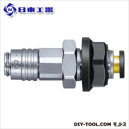 日東工器 マイクロカプラ（ソケット・チューブフィッター付パネル取付け用） MC-06SCB 1点