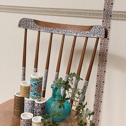 decolfa インテリアマスキングテープ 100mm×8m フレーム/ゴールド M3703 1個