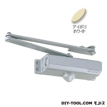 日本ドアーチェック製造 ドアクローザーパラレルストップ付N-04 アイボリホワイト P-182 1