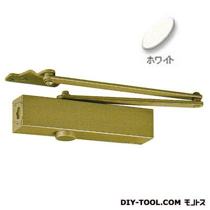 日本ドアーチェック製造 ドアクローザーパラレルストップ無N-22 ホワイト P-7002 1