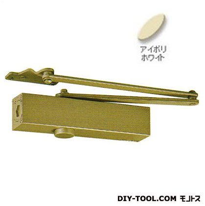 日本ドアーチェック製造 ドアクローザーパラレルストップ付N-04 アイボリホワイト PS-7002 1