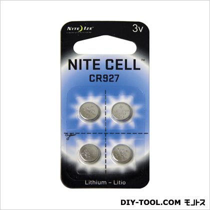 NITE IZE 交換用リチウム電池 4P シルバー 9.5mm×2.73mm NI02317