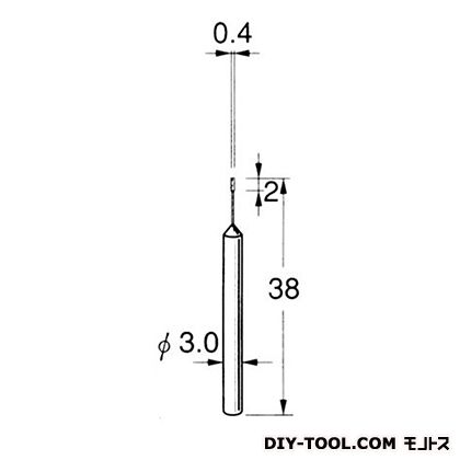 日本精密機械工作 電着DIA砥石 先端径:0.4粒度:#600 D5304