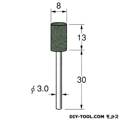 日本精密機械工作 軸付砥石 先端径:8粒度:#100 G3255