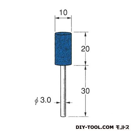 日本精密機械工作 セラミックゴム砥石 イエロー 先端径:10粒度:#180 R2143