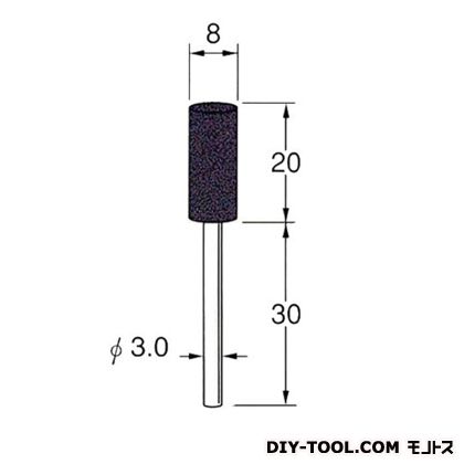 日本精密機械工作 セラミックゴム砥石 先端径:8粒度:#220 R2234