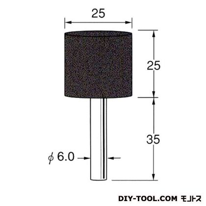 日本精密機械工作 セラミックゴム砥石 先端径:25粒度:#500 R2286