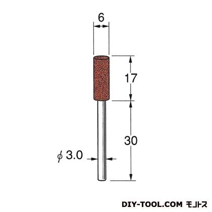 日本精密機械工作 ゴム砥石(ラビン) 先端径:6粒度:#80 R4321
