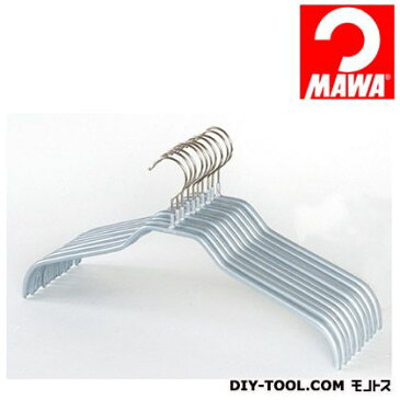 MAWA社 10本セット マワハンガー 滑らないハンガー レディースハンガー シルバー （210920）