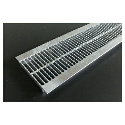 奥岡製作所 スチール製 U字溝用グレーチング 細目ノンスリップタイプ 溝幅240用 W230×L995×H19mm(ピッ..