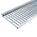 奥岡製作所 スチール製 U字溝用グレーチング エコノミー歩道用タイプ 溝幅300用 W290×L995×H16mm(ピッチ30) OKYU 30-16 1
