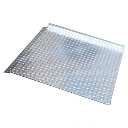 奥岡製作所 スチール製 車いす用スロープ(溶融亜鉛めっき仕上げ) W730×L750×t3.2(mm) OKSLOPE-01K 1