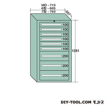 大阪製罐 スタンダードキャビネット 幅×奥行×高さ:693×557×1281mm 6-1213
