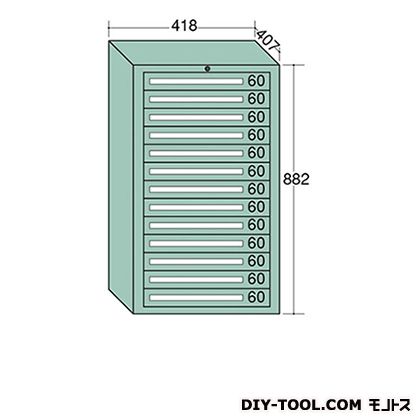 ※法人専用品※大阪製罐 ミゼットキャビネット 幅×奥行×高さ:418×407×882mm Lグレー M12-6G 1