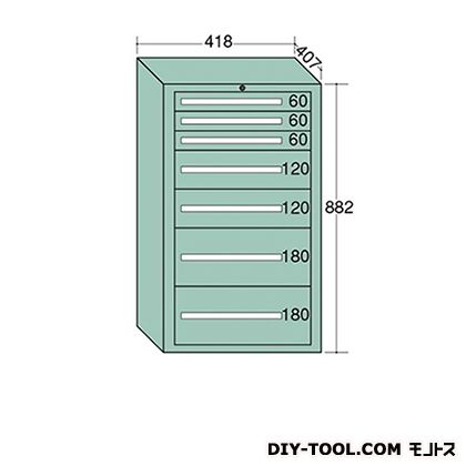 ※法人専用品※大阪製罐 ミゼットキャビネット 幅×奥行×高さ:418×407×882mm M12A 1