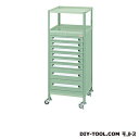 大阪製罐 ミゼットワゴン 幅×奥行×高さ:422×411×1053mm Lグレー WM10HG
