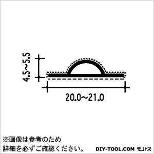 ピンチブロック 扉の気密材 茶 2.2M #12-P