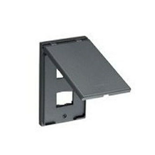 パナソニック コスモシリーズワイド21防滴プレート(金属製)コンセント2個用 WTF7802K 1個