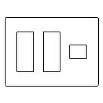 パナソニック 新金属コンセントプレート2型(3連用/7個用) WTF9207