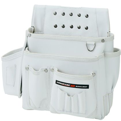 プロスター New Kw2 棟梁型釘袋 墨壺差付 H280×W340×D130mm ホワイト KE-805W